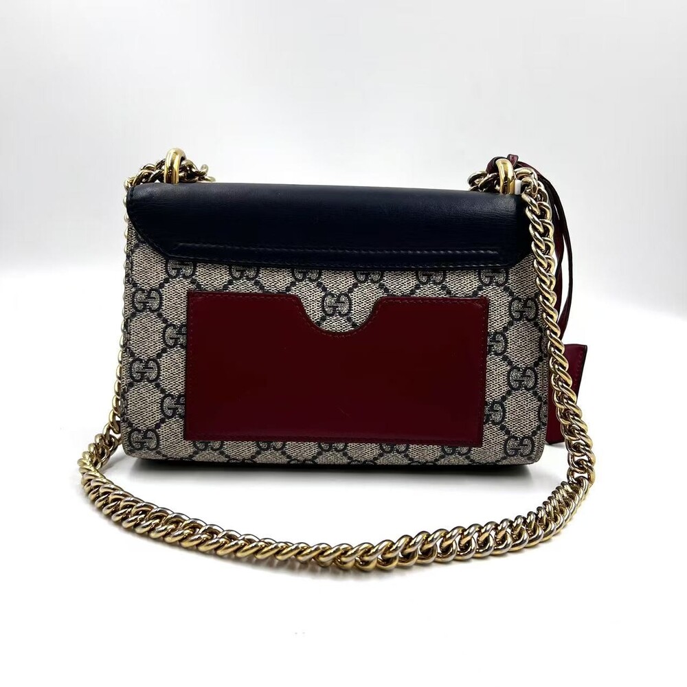 Hj Gucci Gg Supreme Small Padlock #236199G88B - Picture 2 of 14